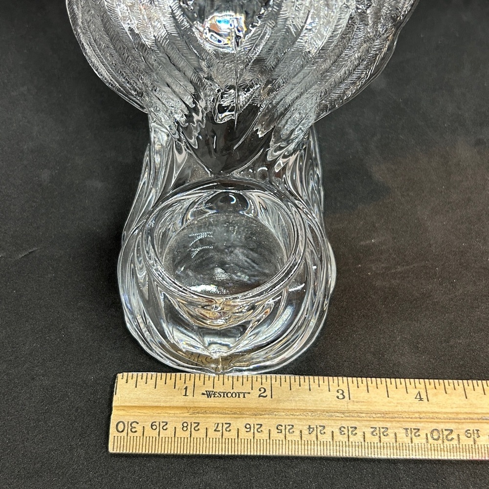 Vintage Lead Crystal Praying Kneeling Angel Tea Light Votive Candle Holder - Picture 11 of 11